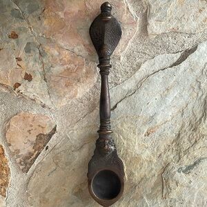 Antique Vintage Bronze Ceremonial Spoon